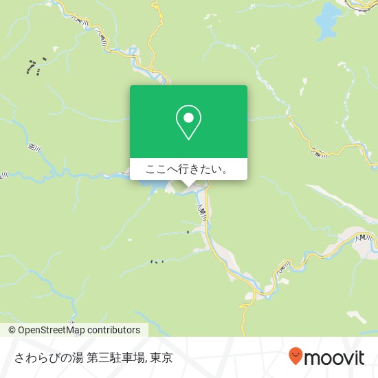 さわらびの湯 第三駐車場地図