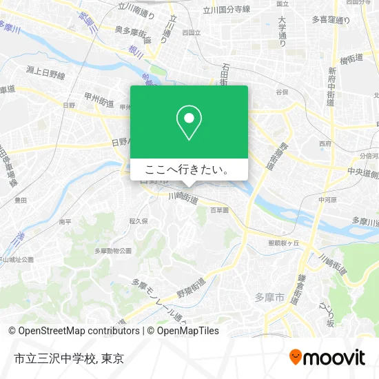 市立三沢中学校地図