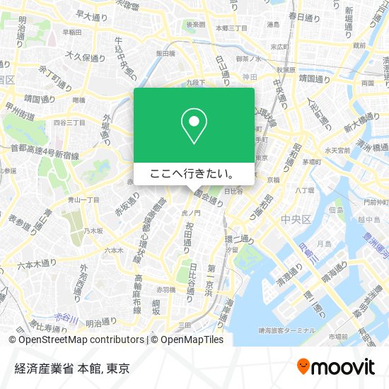 経済産業省 本館地図