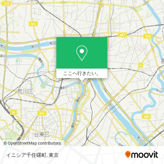 イニシア千住曙町地図