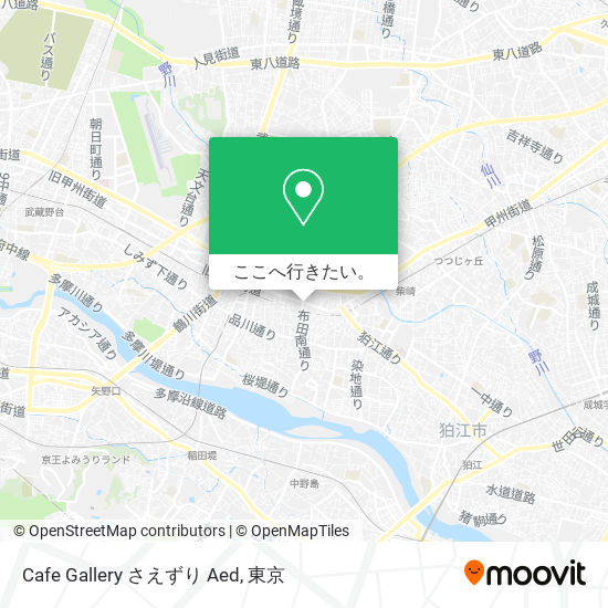 Cafe Gallery さえずり Aed地図
