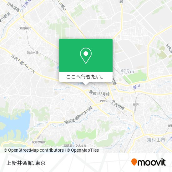 上新井会館地図