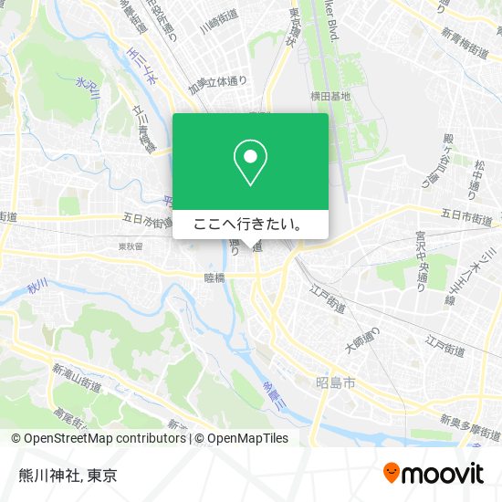 熊川神社地図