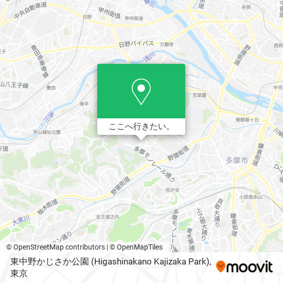 東中野かじさか公園 (Higashinakano Kajizaka Park)地図