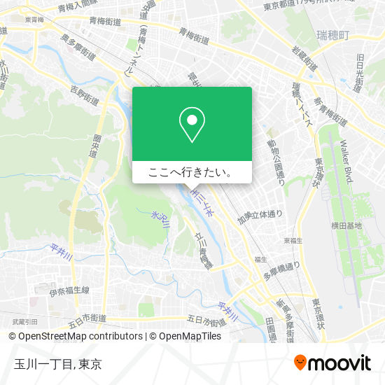 玉川一丁目地図