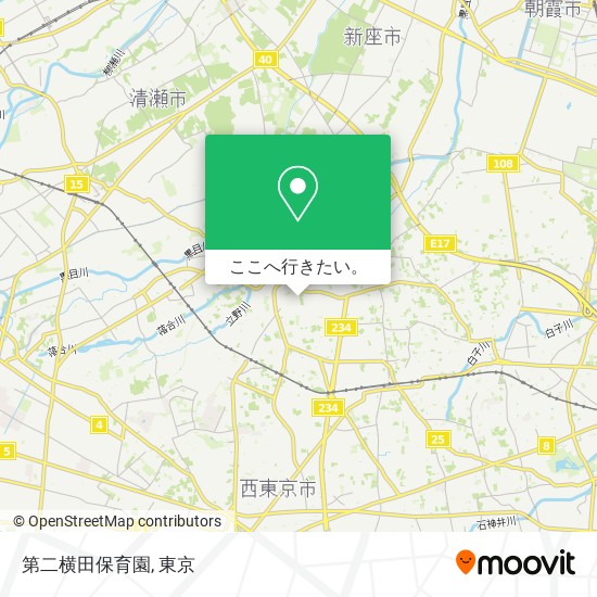 第二横田保育園地図