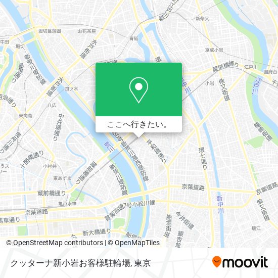 クッターナ新小岩お客様駐輪場地図