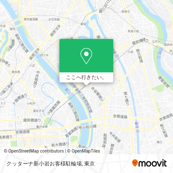 クッターナ新小岩お客様駐輪場地図