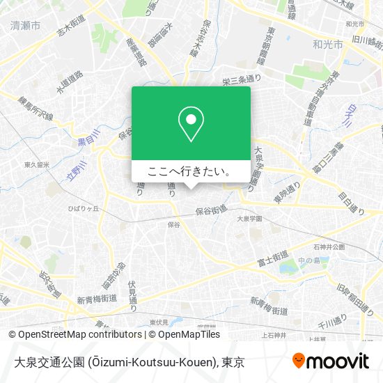 大泉交通公園 (Ōizumi-Koutsuu-Kouen)地図