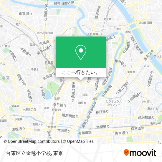 台東区立金竜小学校地図