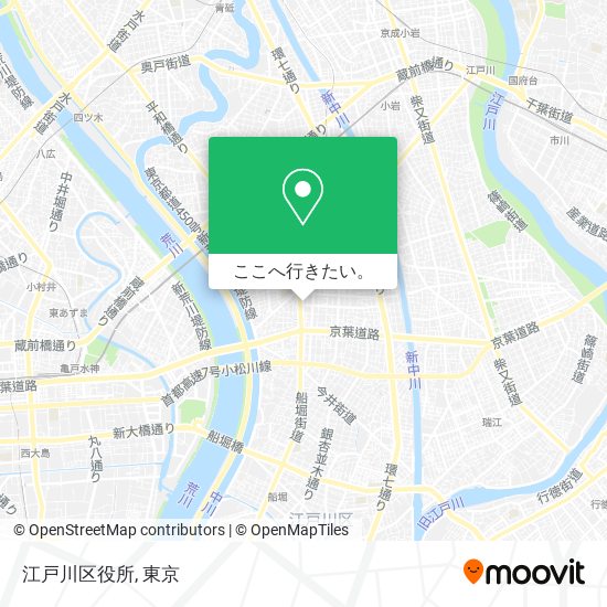 江戸川区役所地図