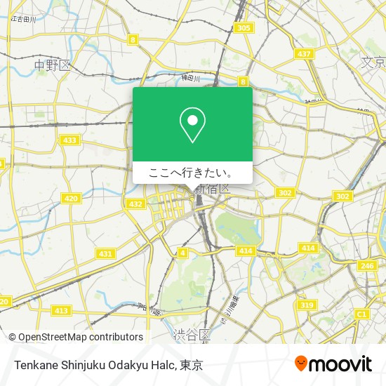 Tenkane Shinjuku Odakyu Halc地図