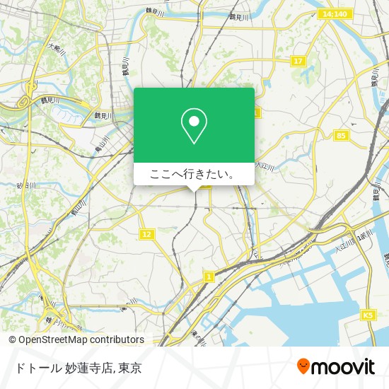 ドトール 妙蓮寺店地図