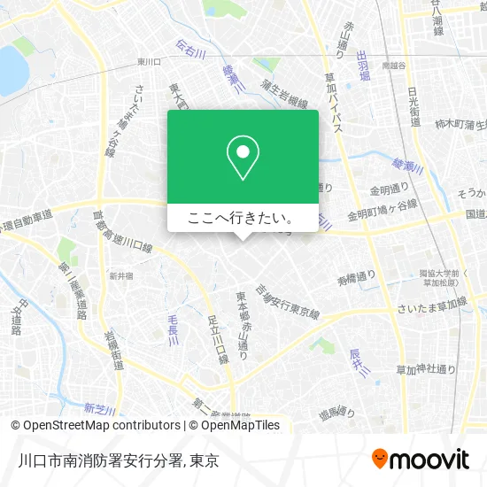 川口市南消防署安行分署地図