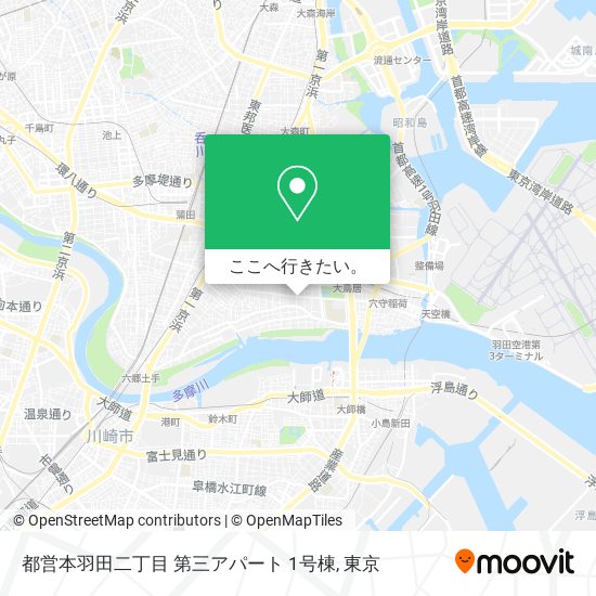 都営本羽田二丁目 第三アパート 1号棟地図