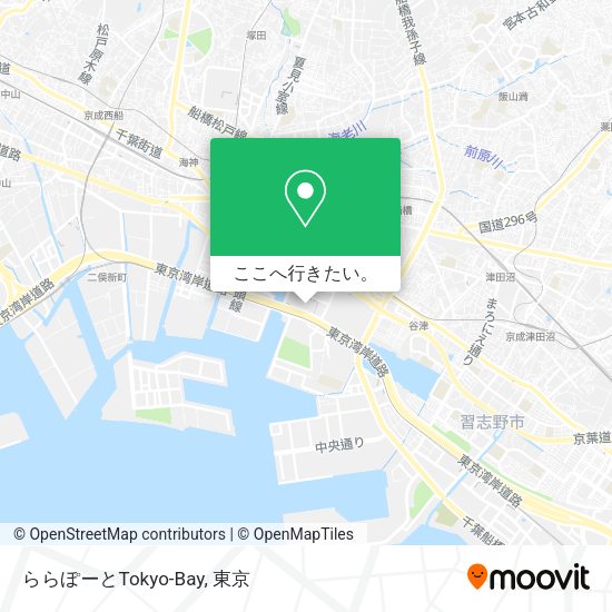 ららぽーとTokyo-Bay地図