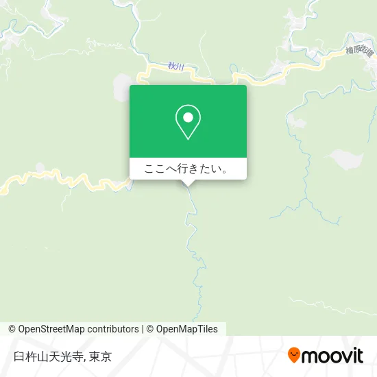 臼杵山天光寺地図