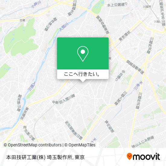 本田技研工業(株) 埼玉製作所地図