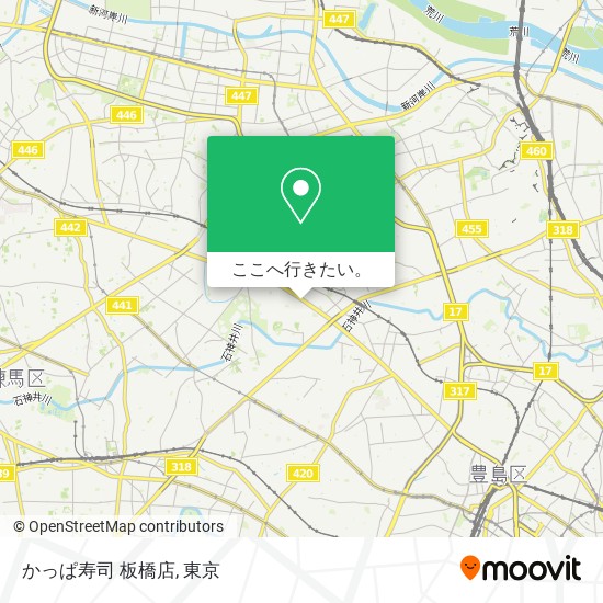 かっぱ寿司 板橋店地図