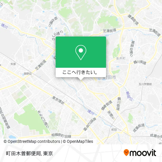 町田木曽郵便局地図