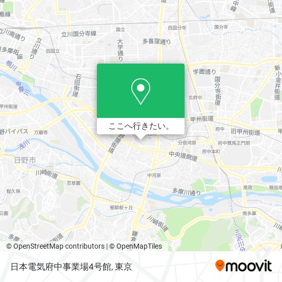 日本電気府中事業場4号館地図