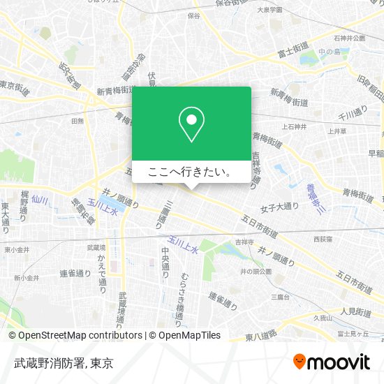 武蔵野消防署地図