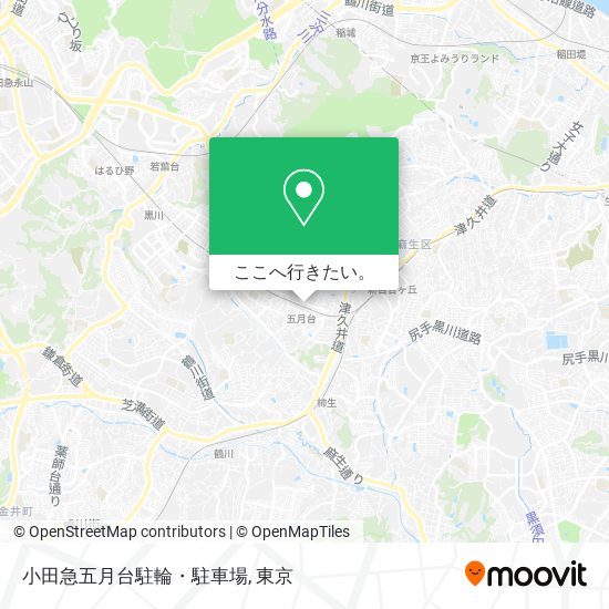 小田急五月台駐輪・駐車場地図