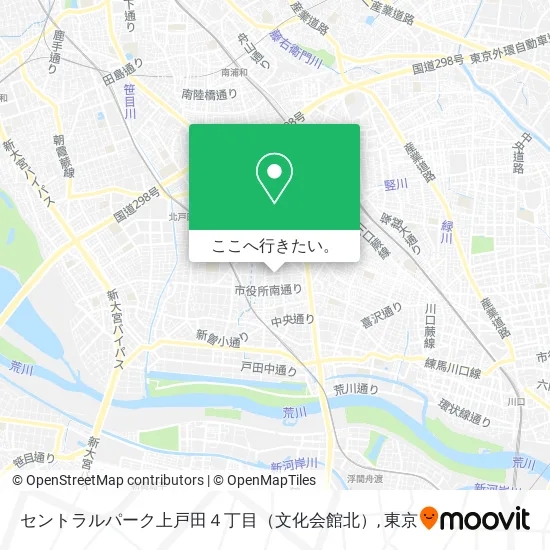 セントラルパーク上戸田４丁目（文化会館北）地図