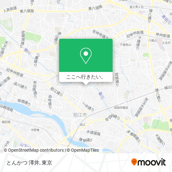 とんかつ 澤井地図