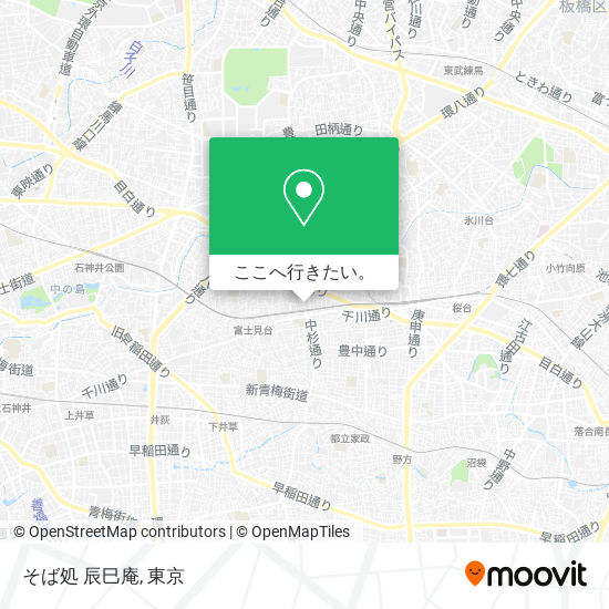 そば処 辰巳庵地図