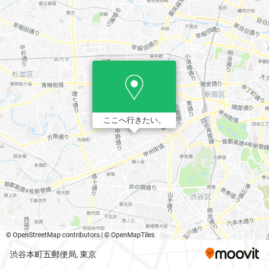 渋谷本町五郵便局地図