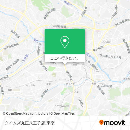 タイムズ丸正八王子店地図