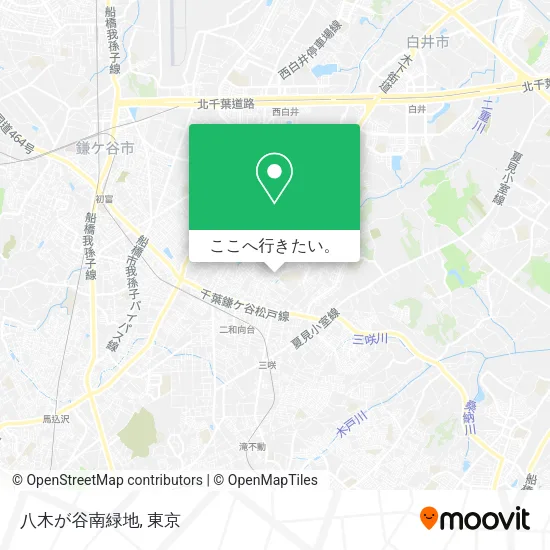 八木が谷南緑地地図