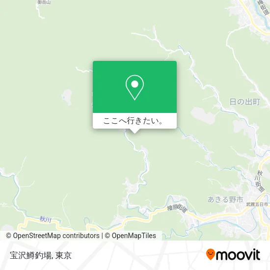 宝沢鱒釣場地図