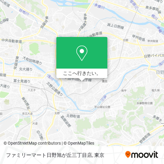 ファミリーマート日野旭が丘三丁目店地図