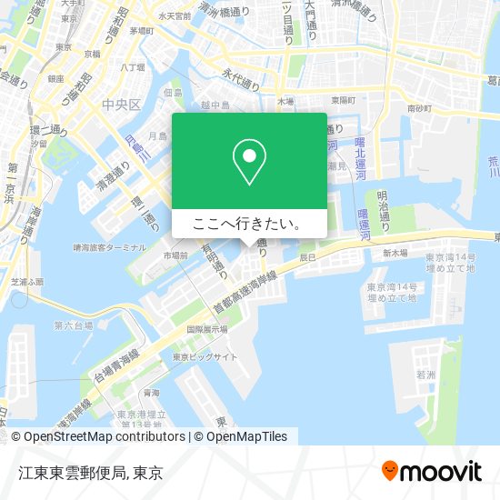 江東東雲郵便局地図