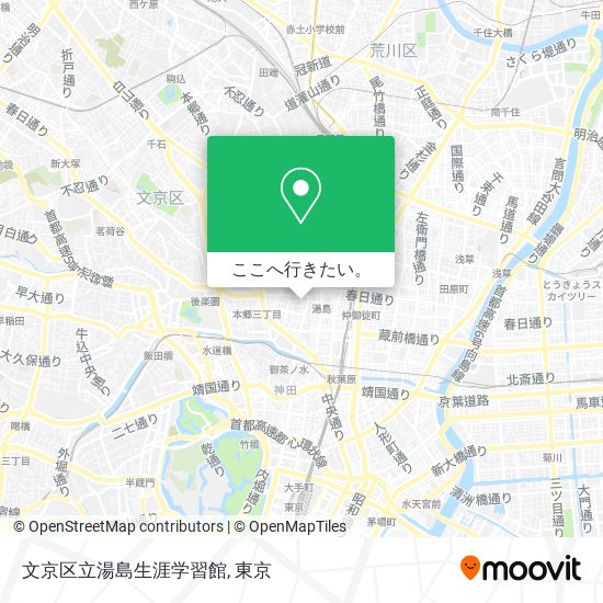文京区立湯島生涯学習館地図