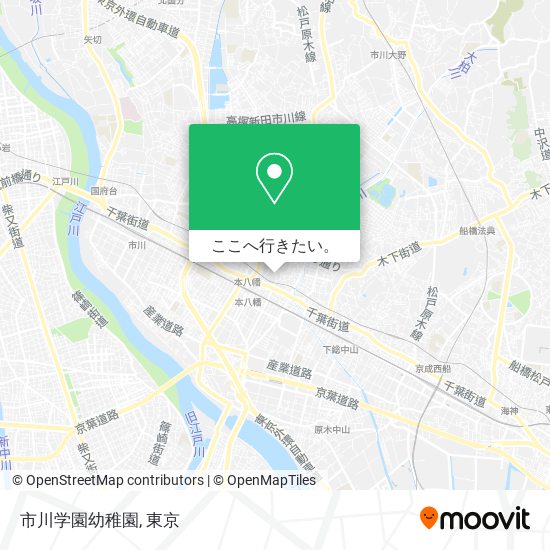 市川学園幼稚園地図