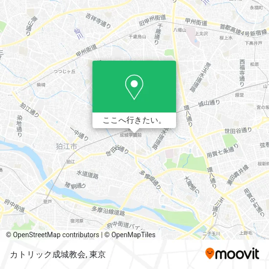 カトリック成城教会地図