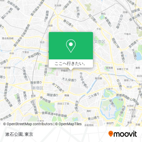 漱石公園地図