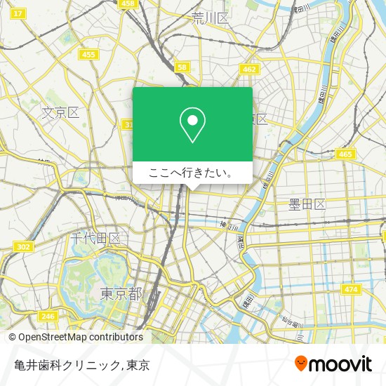 亀井歯科クリニック地図