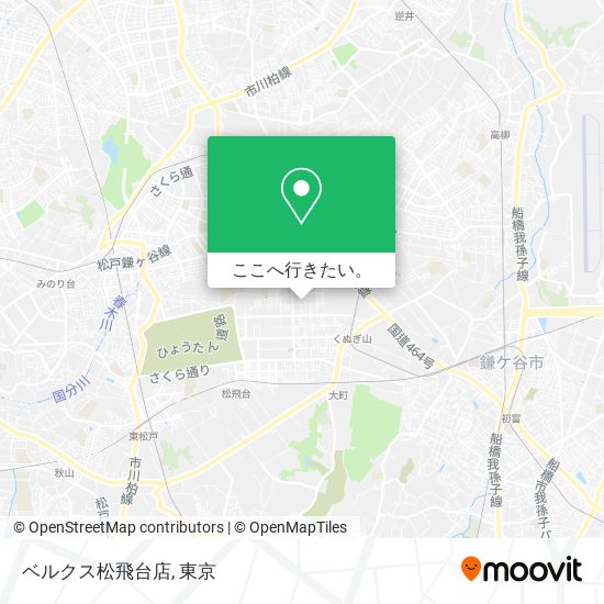 ベルクス松飛台店地図