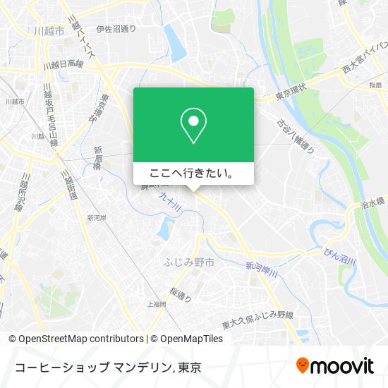 コーヒーショップ マンデリン地図
