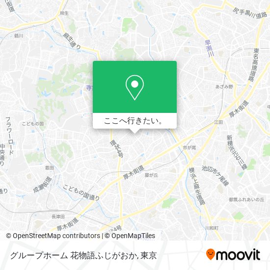 グループホーム 花物語ふじがおか地図