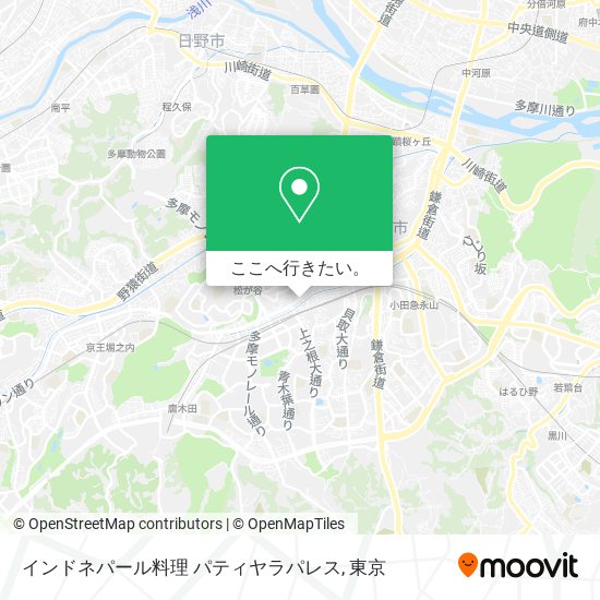 インドネパール料理 パティヤラパレス地図