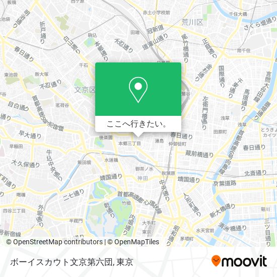 ボーイスカウト文京第六団地図