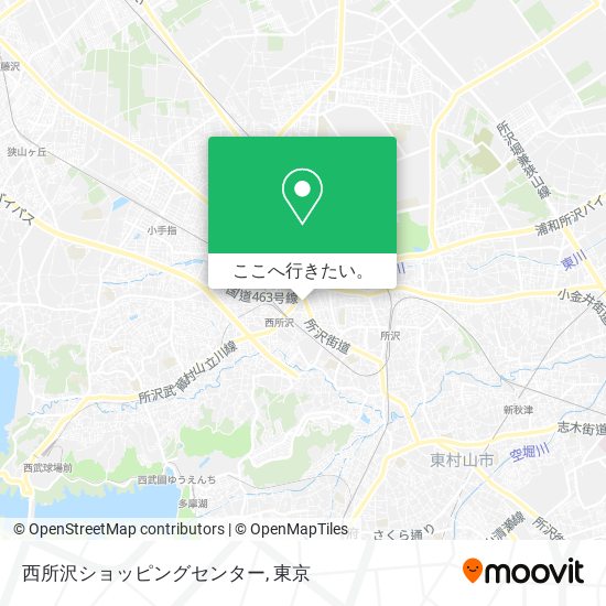 西所沢ショッピングセンター地図