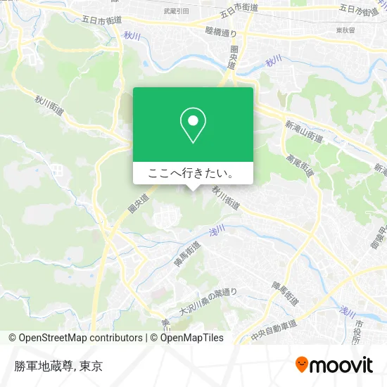 勝軍地蔵尊地図