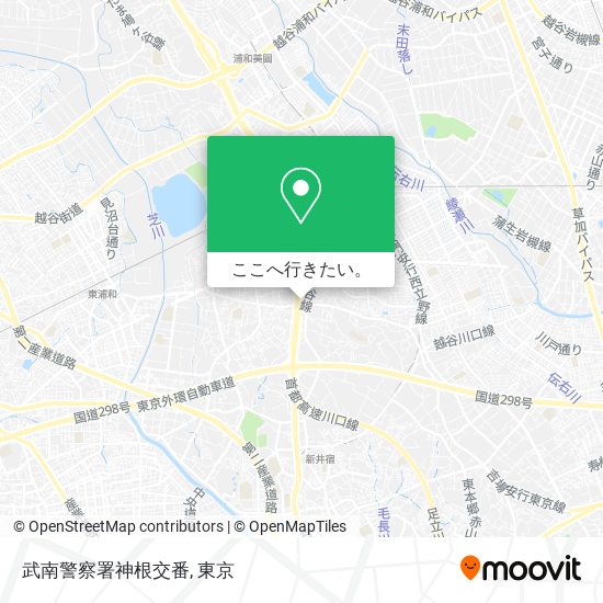 武南警察署神根交番地図