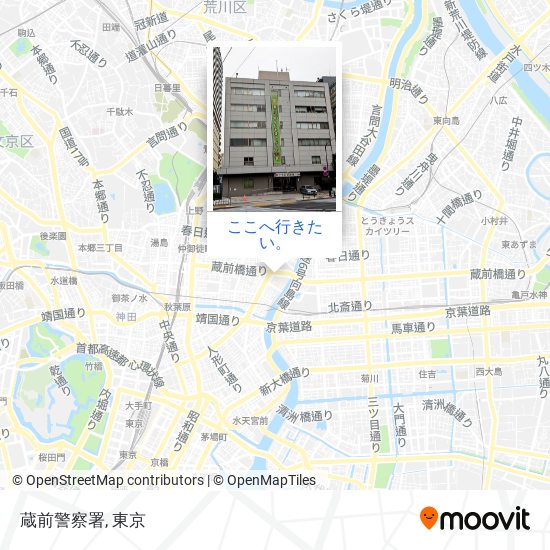 蔵前警察署地図